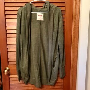 Green cardigan